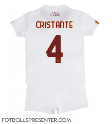 AS Roma Bryan Cristante #4 Bortatröja Barn 2022-23 Kortärmad (+ korta byxor)
